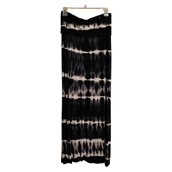 a.n.a. Black and White Tie Dye Maxi Skirt Size Medium - Picture 7 of 10